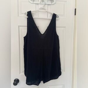 Ripcurl short black romper- size L